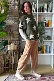 Big Softie Star Short Sleeve Knit Deep Khaki